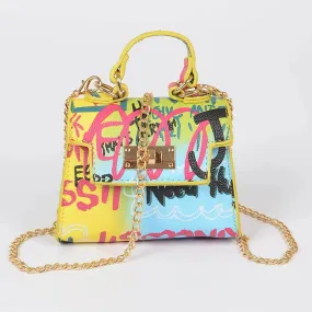 3AM Multi Graffiti Mini Handle Bag