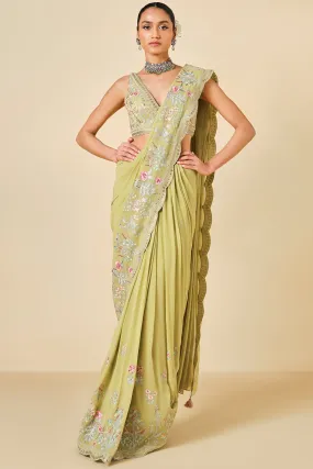 Aadhvita Embroidered Georgette Saree