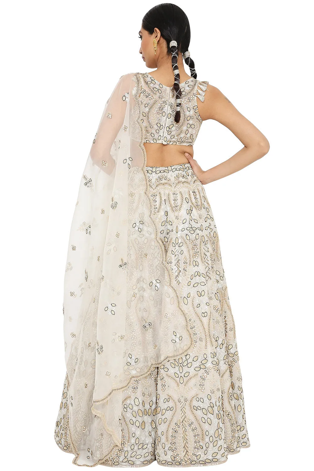 Aalaya Embroidered Choli With Lehenga And Dupatta