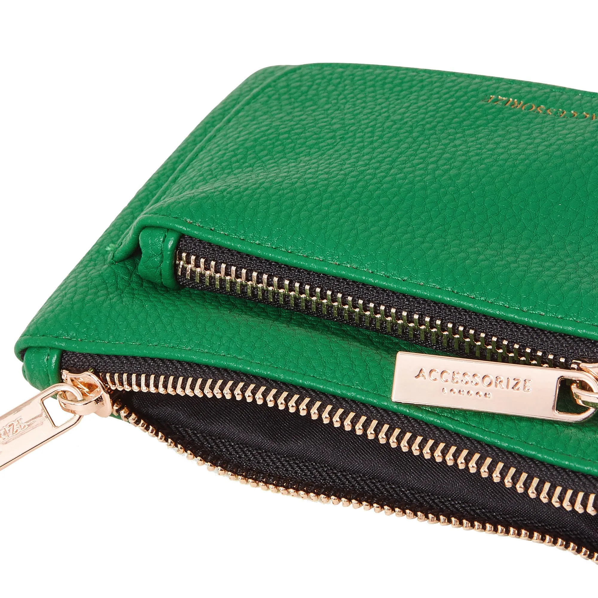 Accessorize London Women' Double Zip Coin Purse