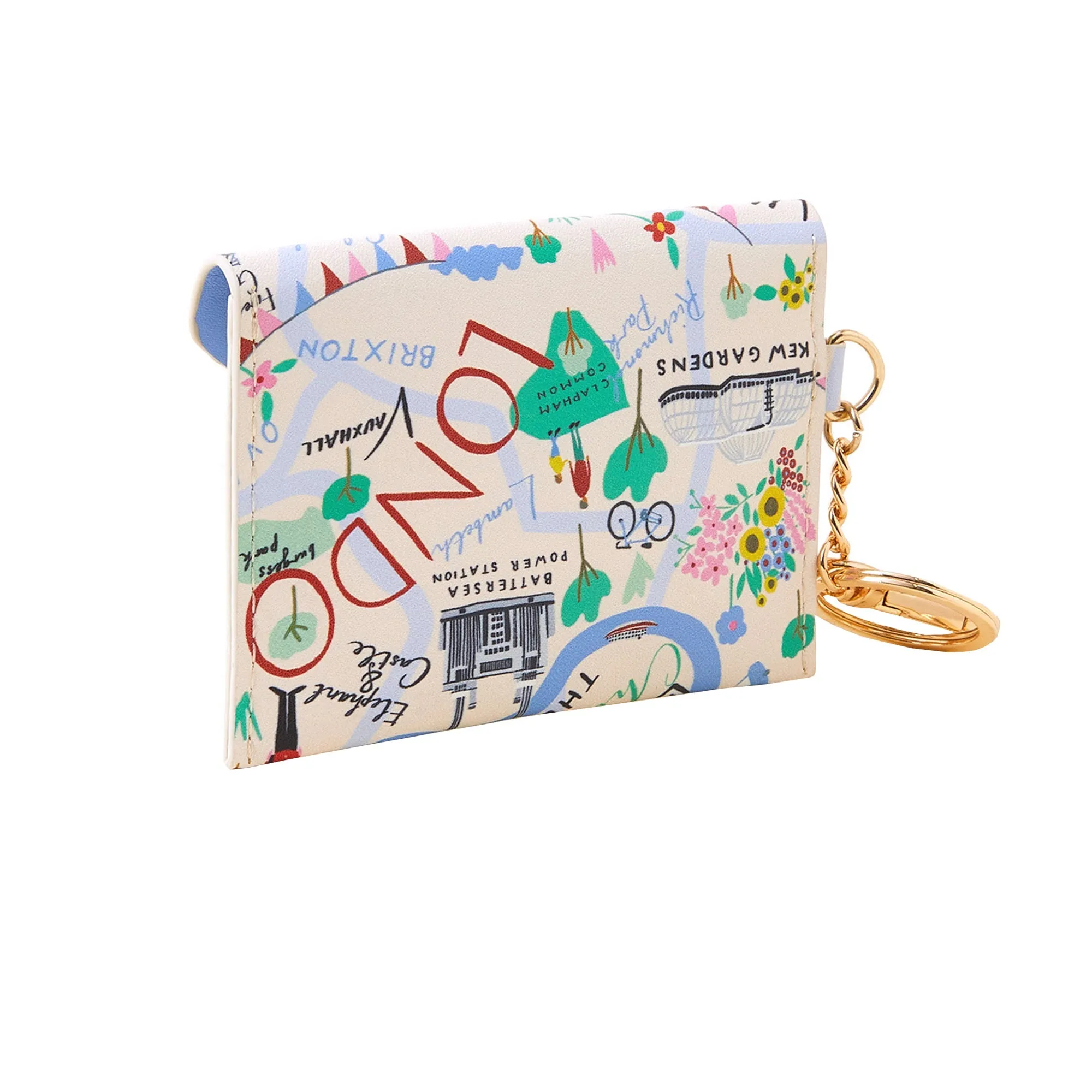 Accessorize London Women's Multi London Map Card Holder Keyring