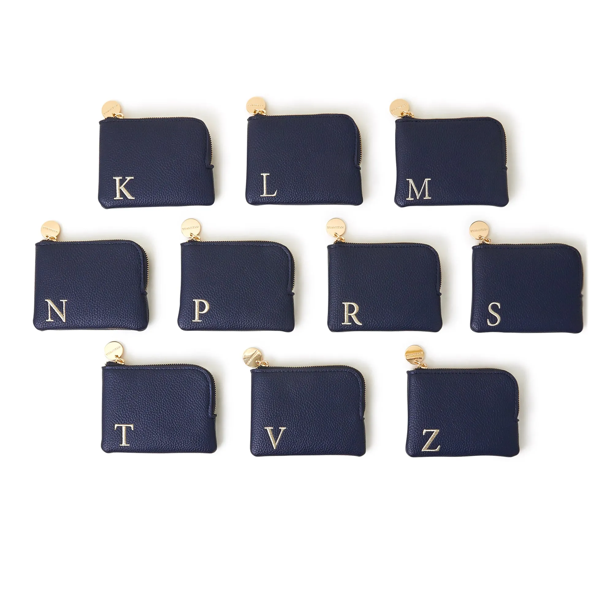 Accessorize London Women's Navy Blue (S) Initial Coin Purse