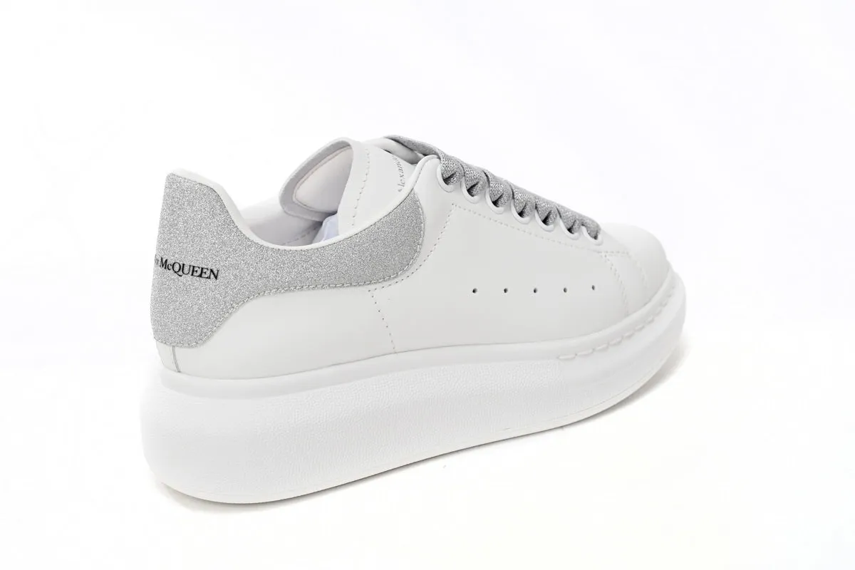 ALEXANDER MCQUEEN " WHITE/ GREY GLITTERED "