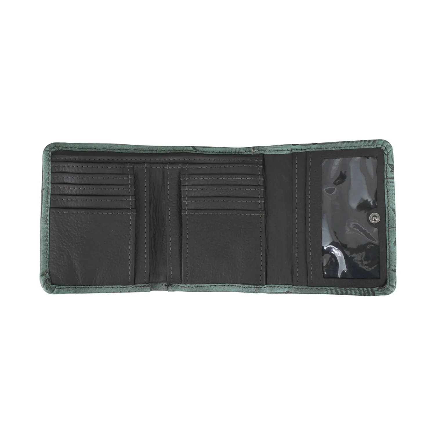 American West Hair-On Pony Leather Trifold Wallet