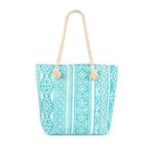 Aztec Beach Tote in Mint