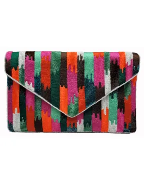 Aztec Beaded Clutch