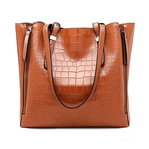 Big Luxury Designer PU Leather Tote Bag, Shoulder Bag and Handbag