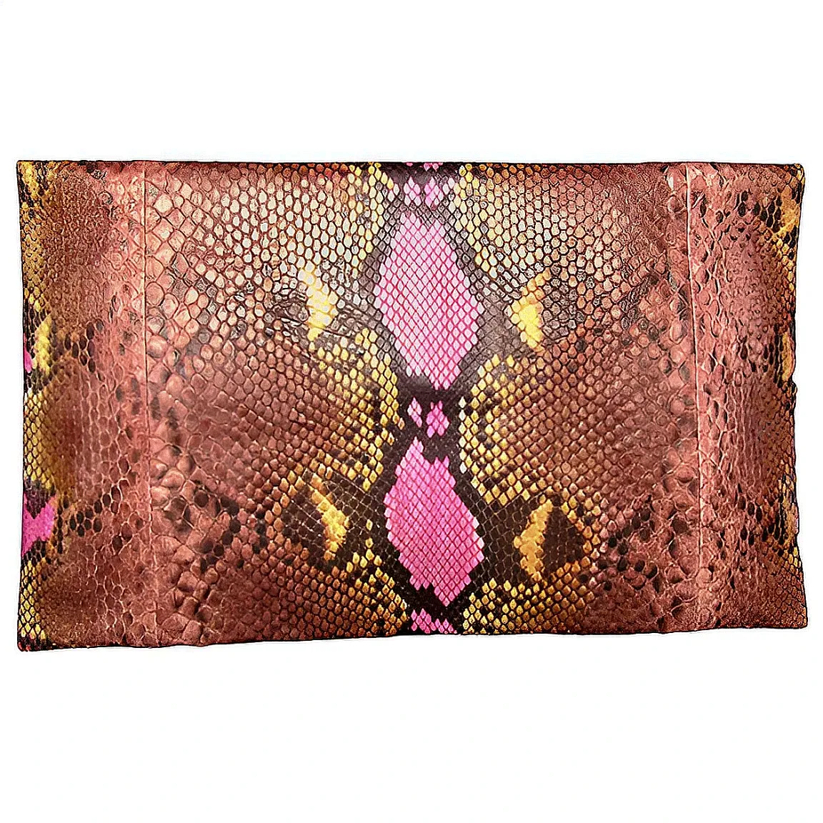 Brown and Pink Clutch Bag