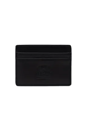 CHARLIE LEATHER RFID WALLET - BLACK