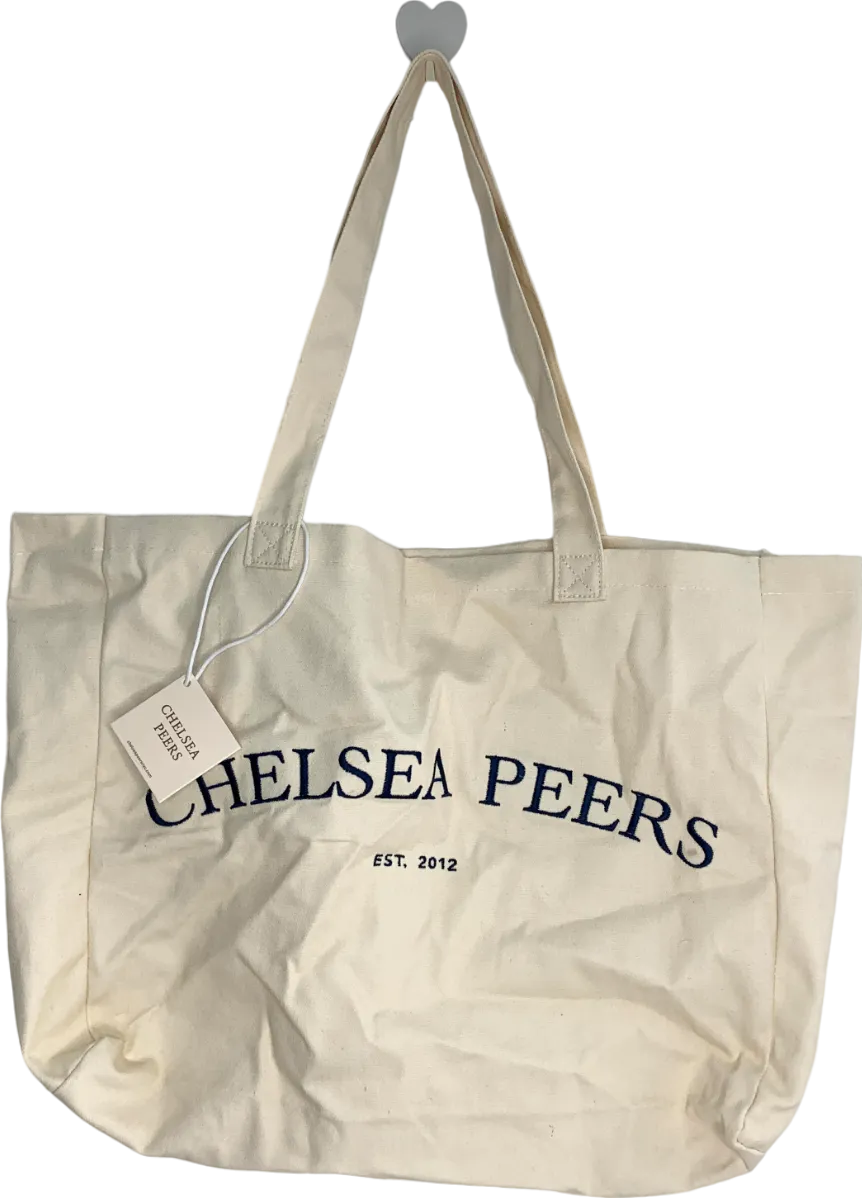 Chelsea Peers Beige Embroidered Tote Bag