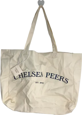 Chelsea Peers Beige Embroidered Tote Bag