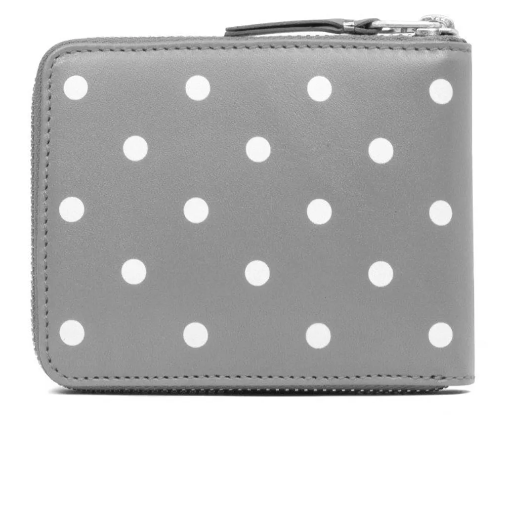 Comme des Garcons Polka Dots Wallet - Grey