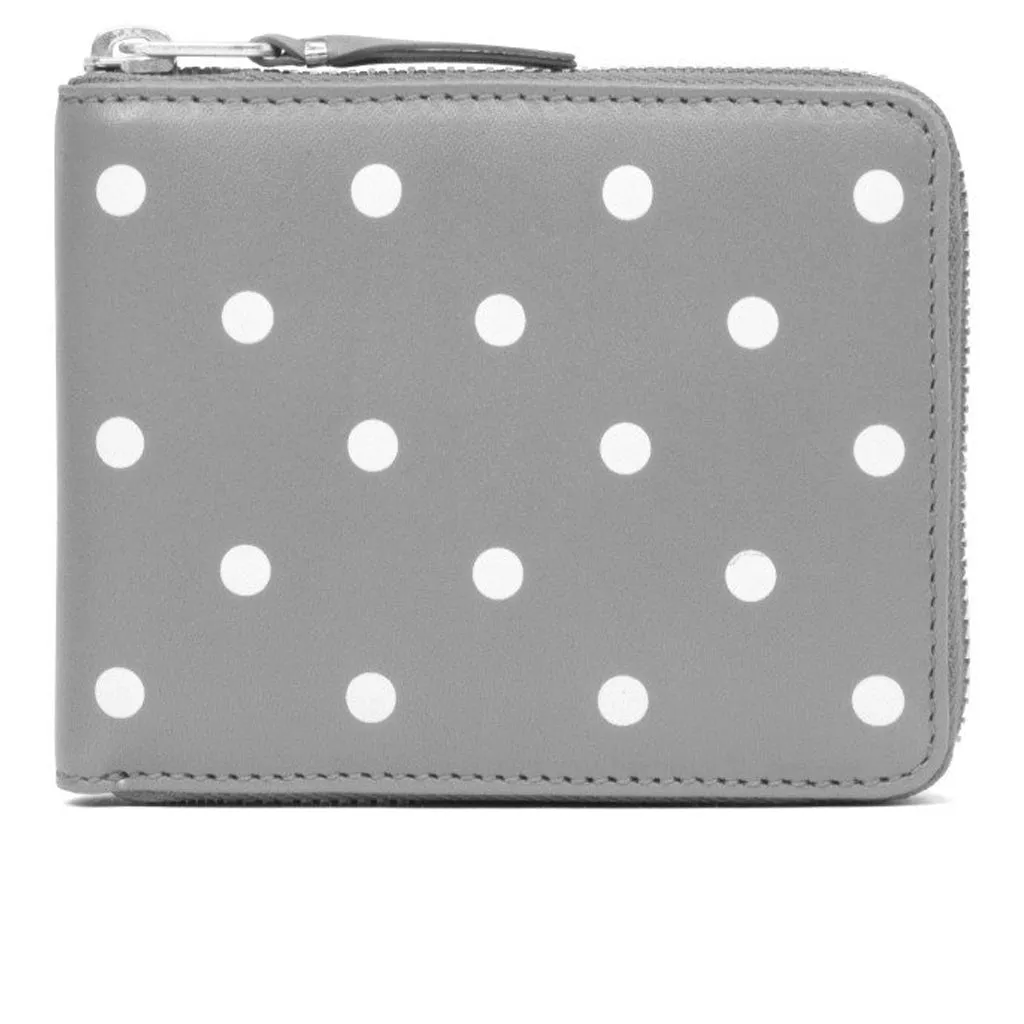 Comme des Garcons Polka Dots Wallet - Grey