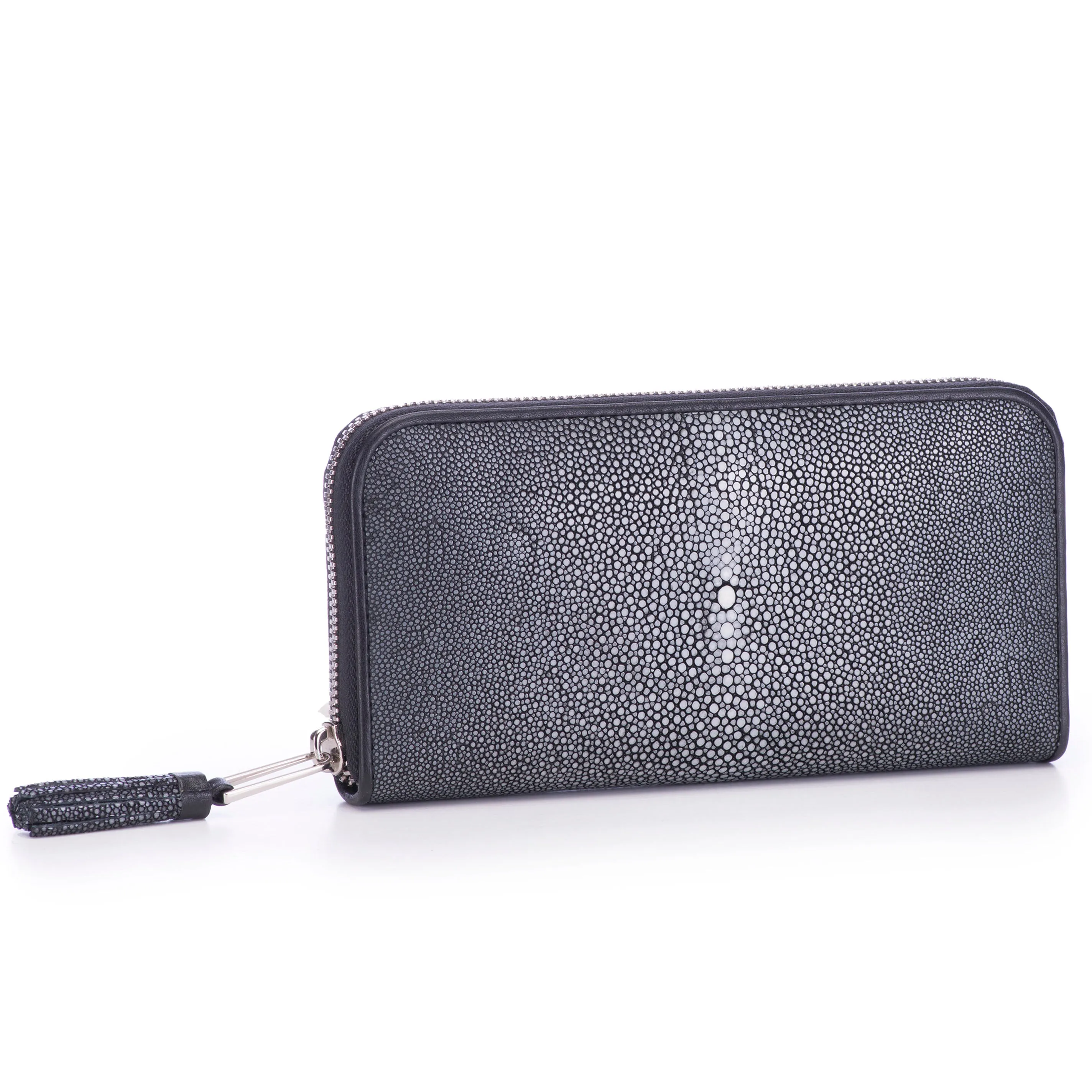 Cora Classic Shagreen Zip Around Wallet