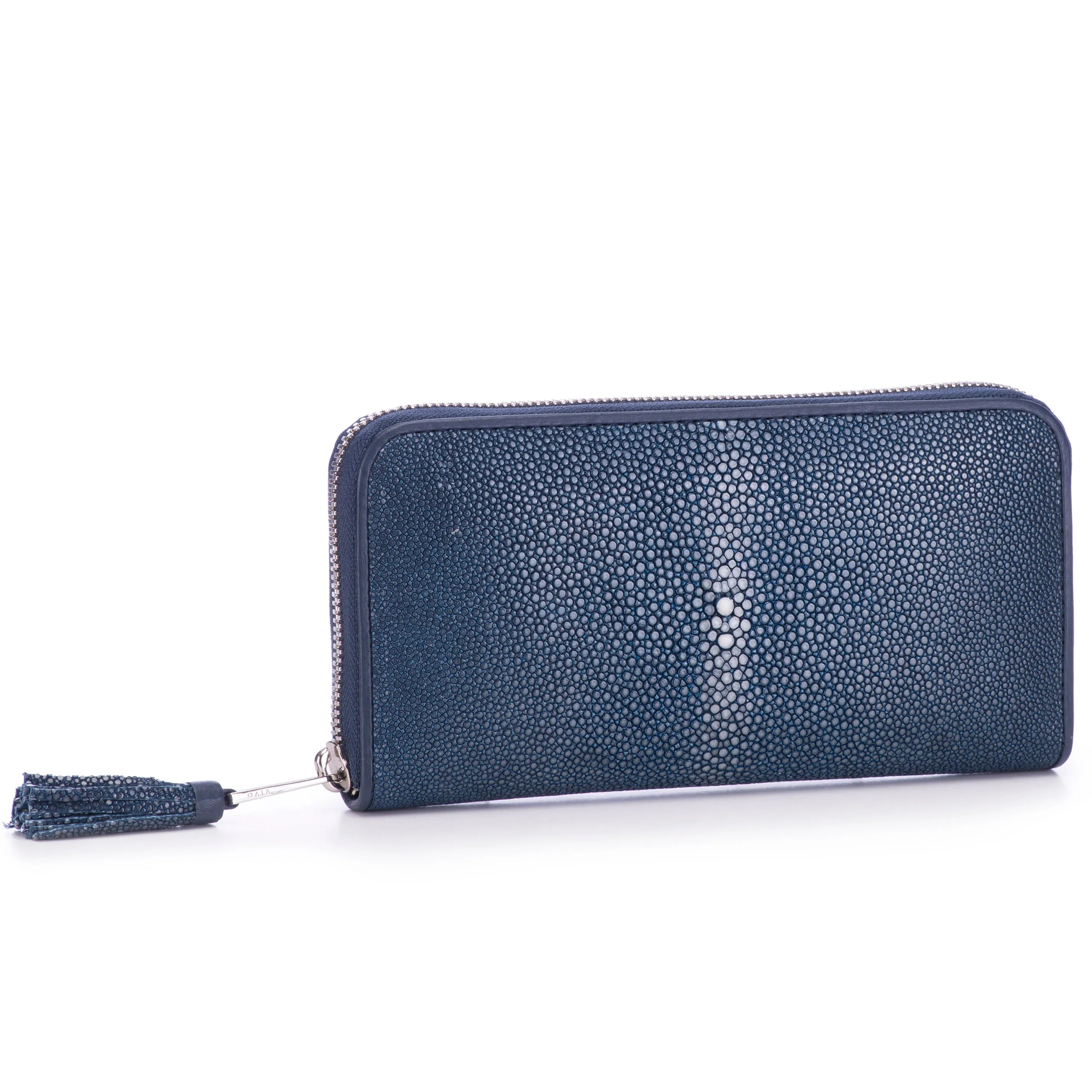 Cora Classic Shagreen Zip Around Wallet