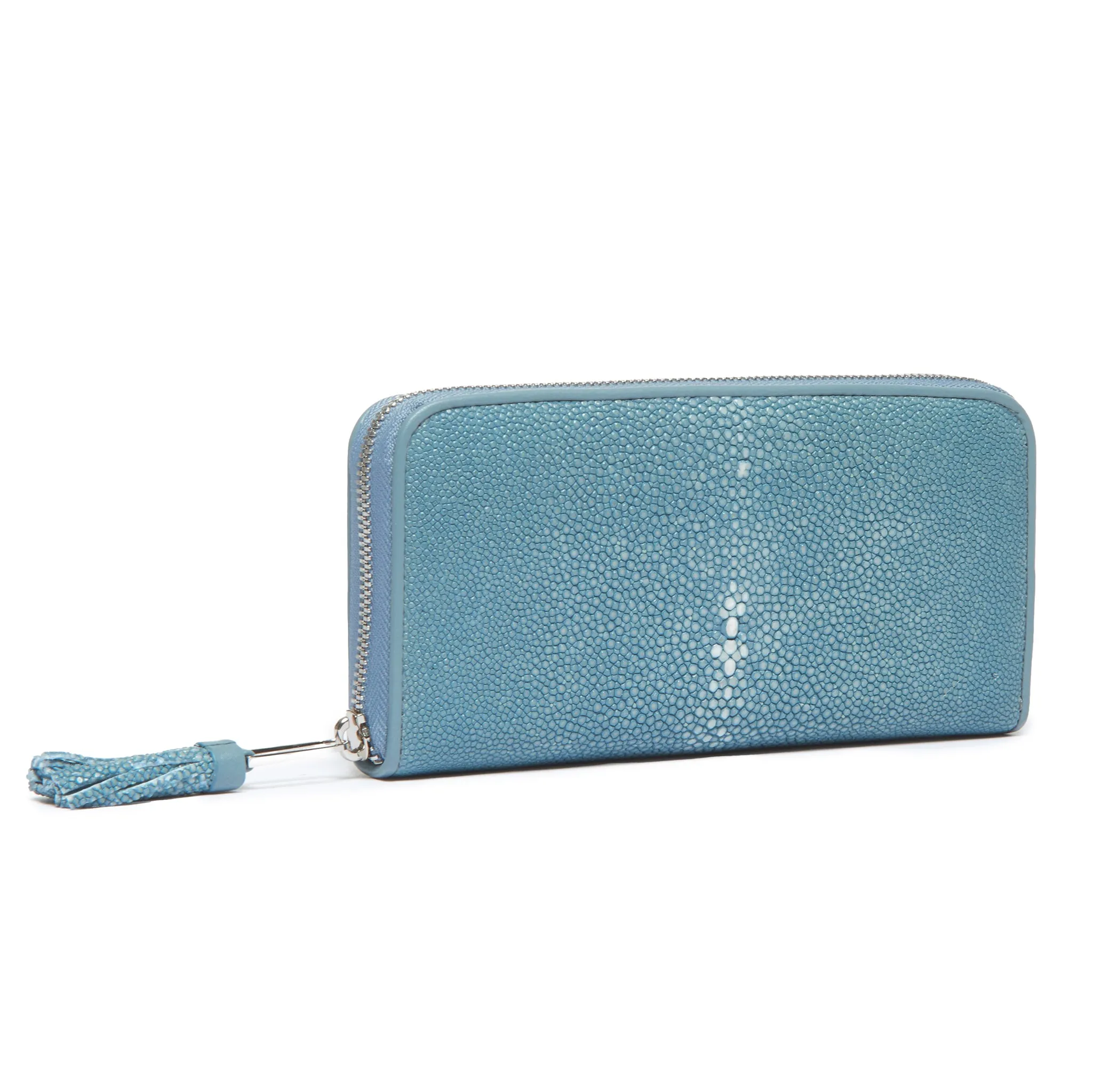 Cora Classic Shagreen Zip Around Wallet