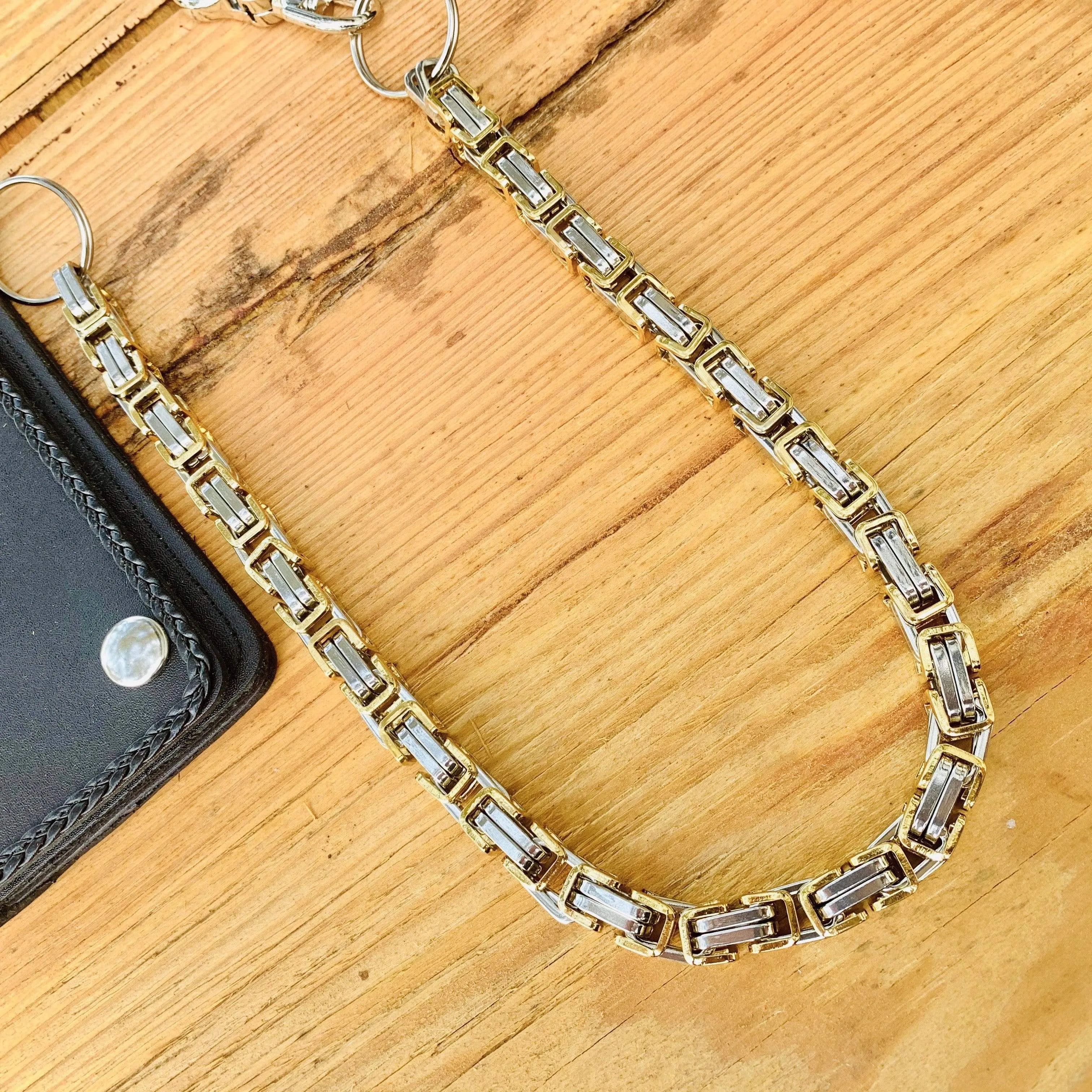 Daytona - Gold & Silver - Wallet Chain Heritage - 1/2 inch wide