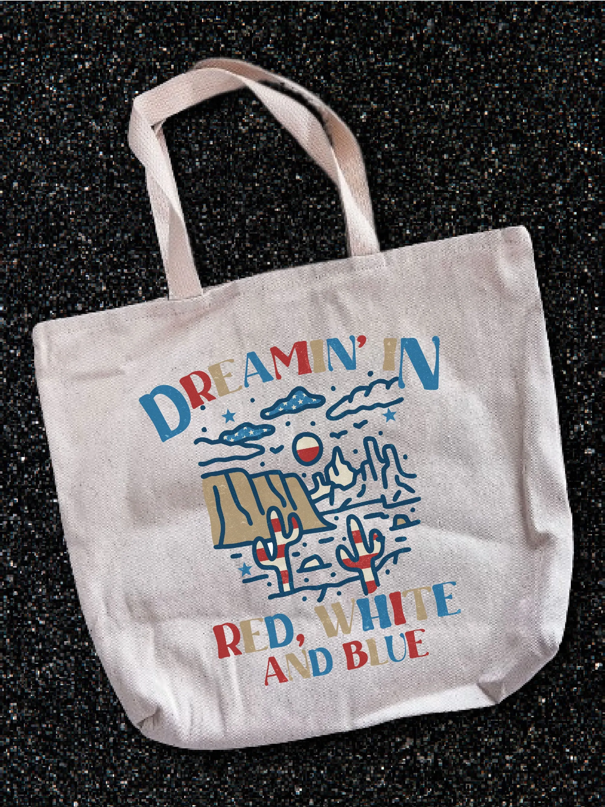 Dreamin' In Red, White And Blue Tote Bag