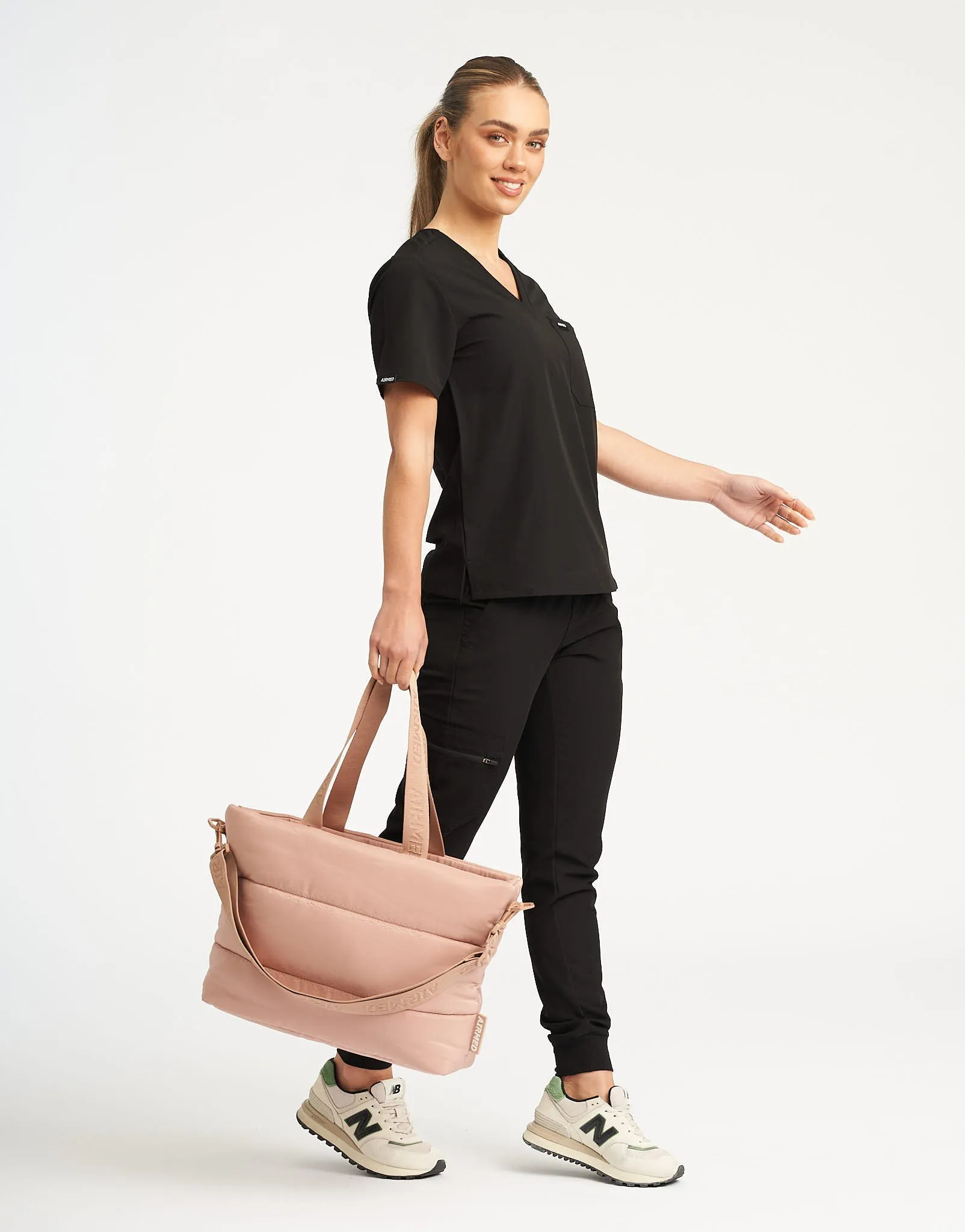 Essential Puffer Tote Bag - Blush Pink