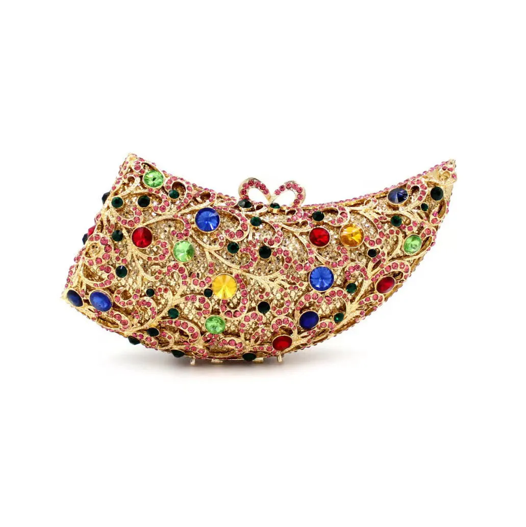 Evening Bag,Handmade Rhino Horn Shape Clutch,Bridal Clutch-i7bags