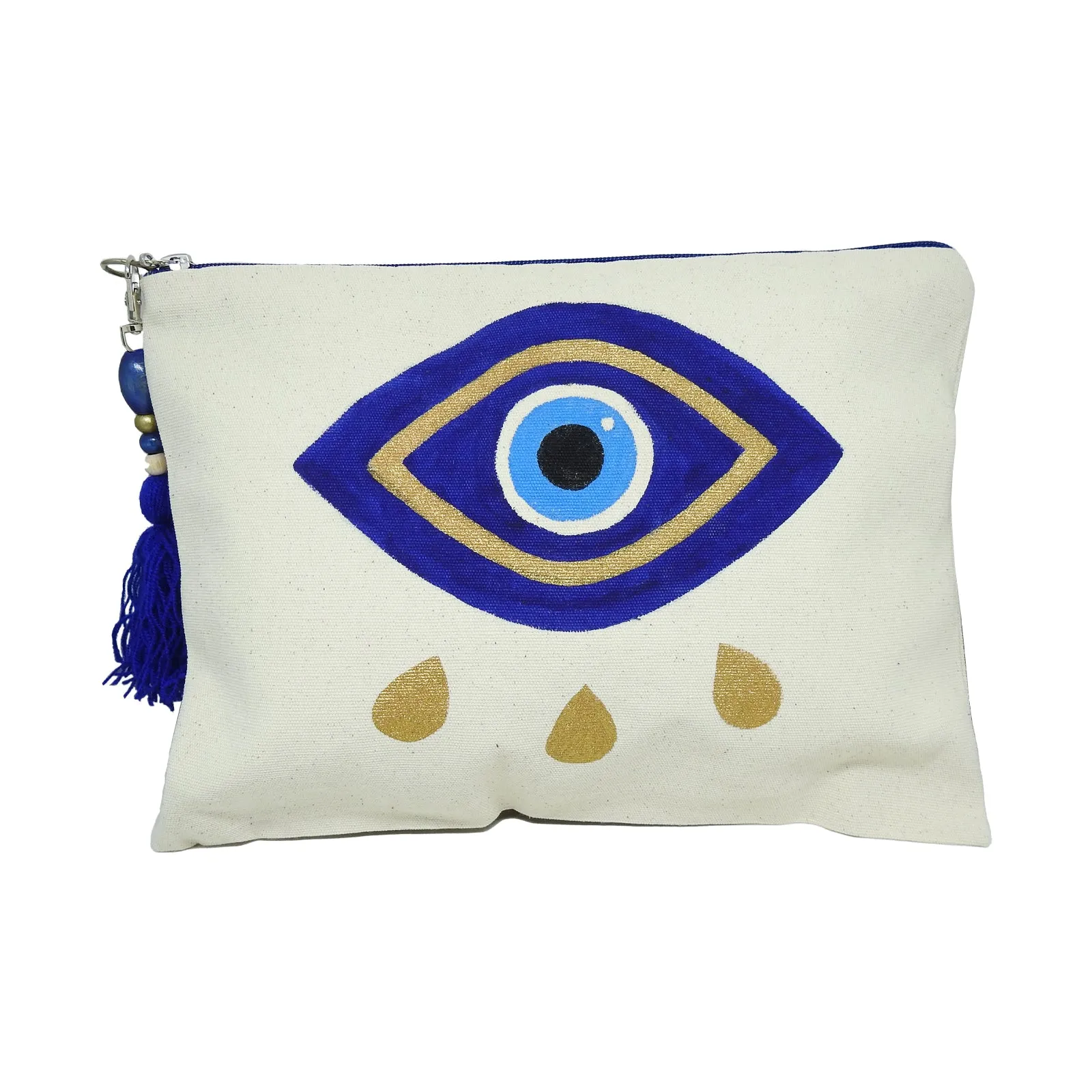 Optimized Evil Eye Embellished Clutch Bag