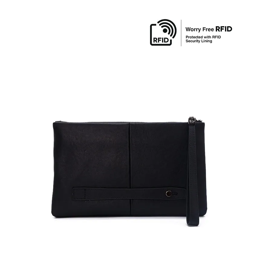 Giovanni Clutch Men's Wallet - Black