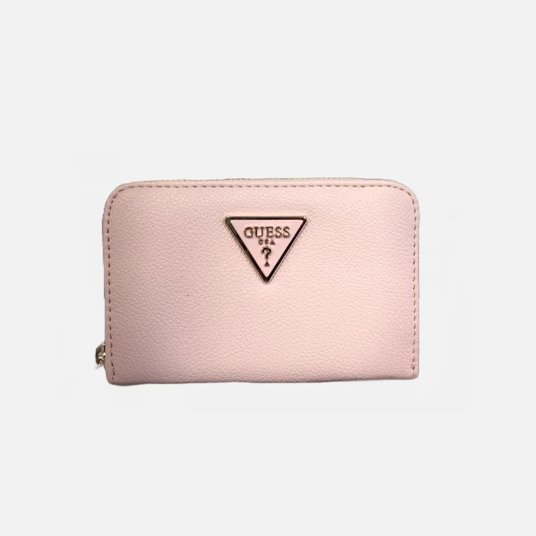 GUESS MERIDIAN TRIANGLE LOGO ROSE WALLET