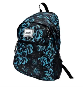 Hawai’i Honu Hibiscus Black Backpack