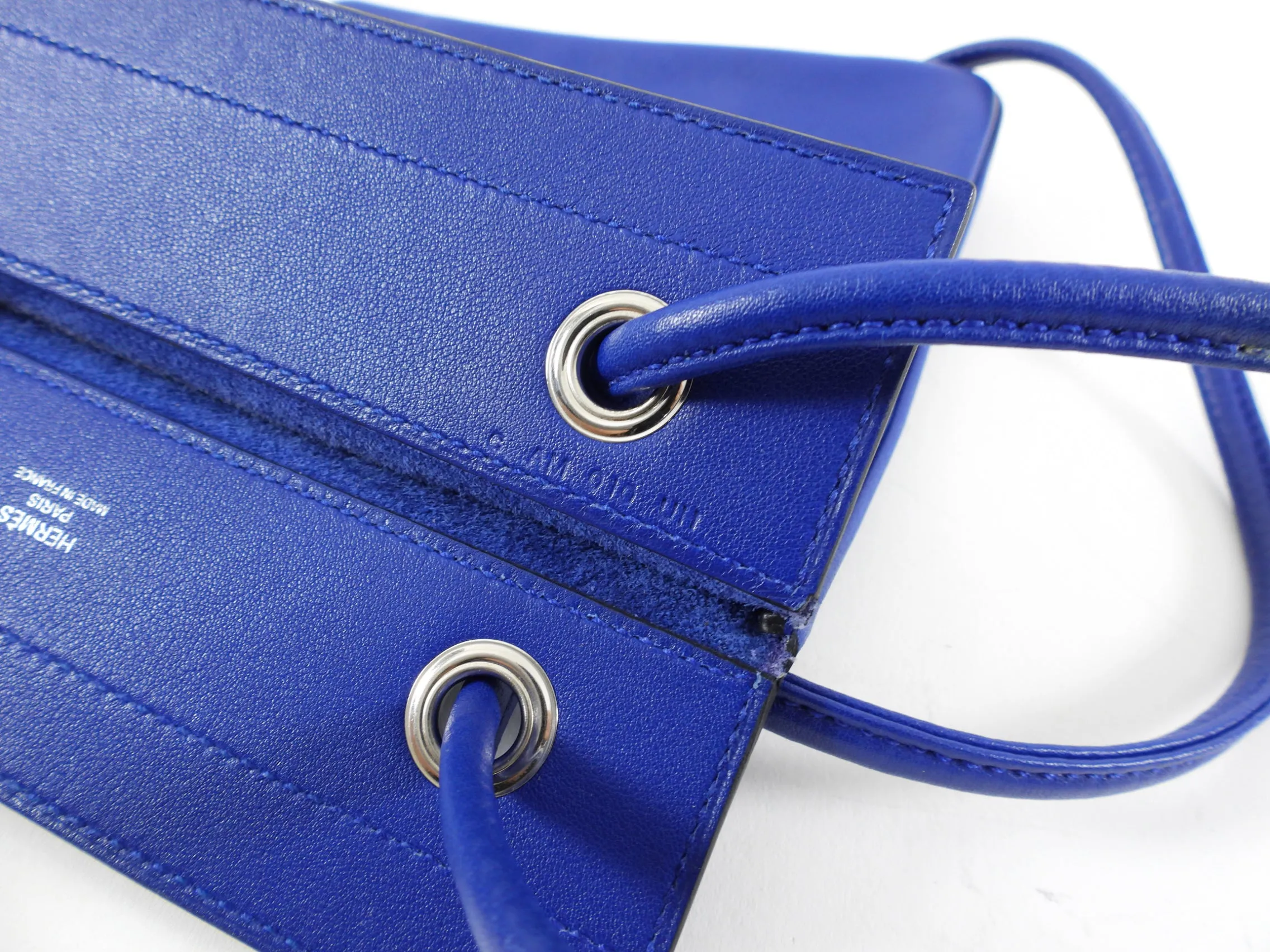 Hermes Blue Swift Leather Aline Mini Shoulder Bag