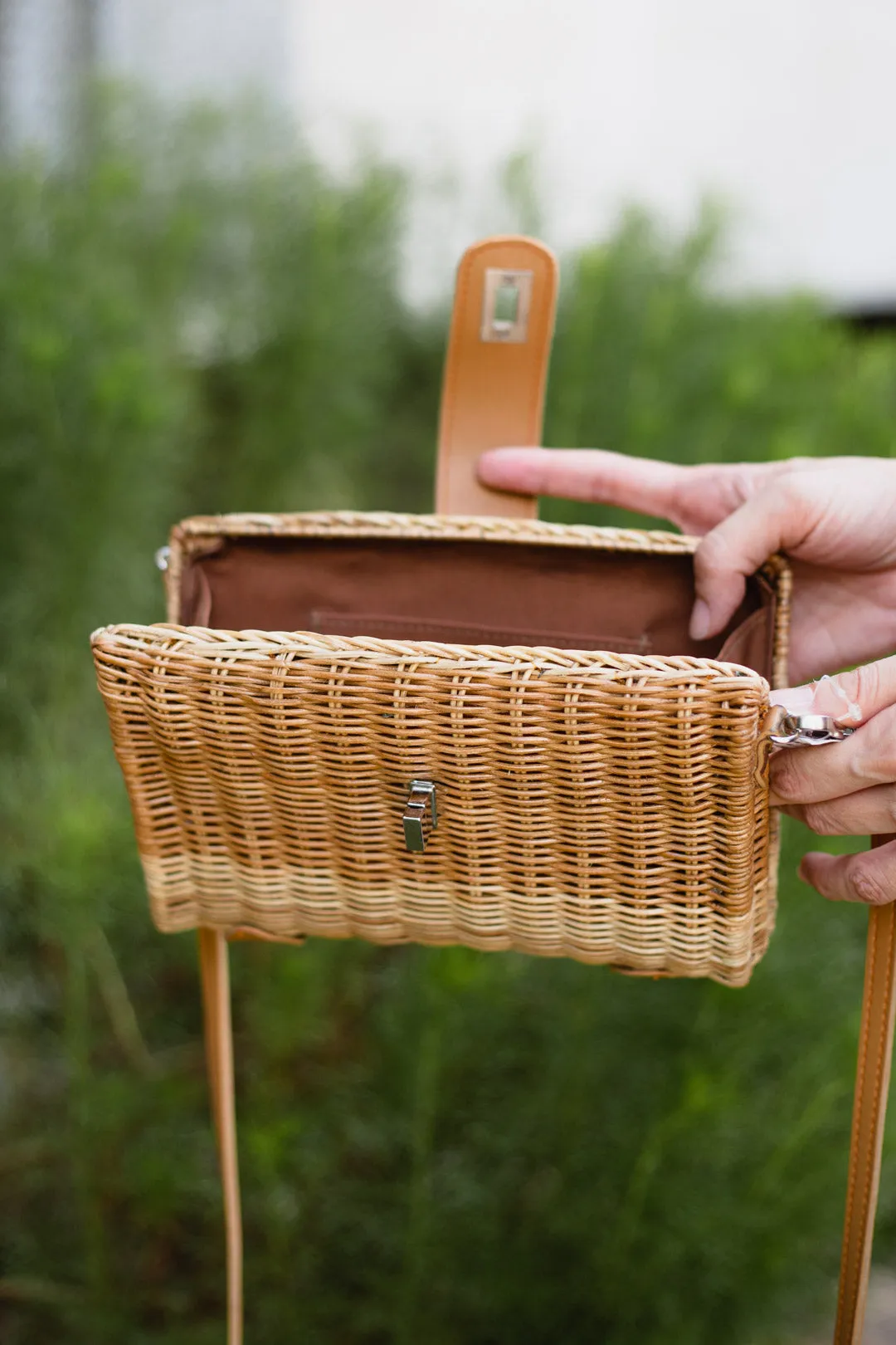 Jasper Wicker Clutch