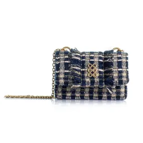 Kooreloo - Fabric Shoulder Bag - Mini Lucerne Blue & Gold