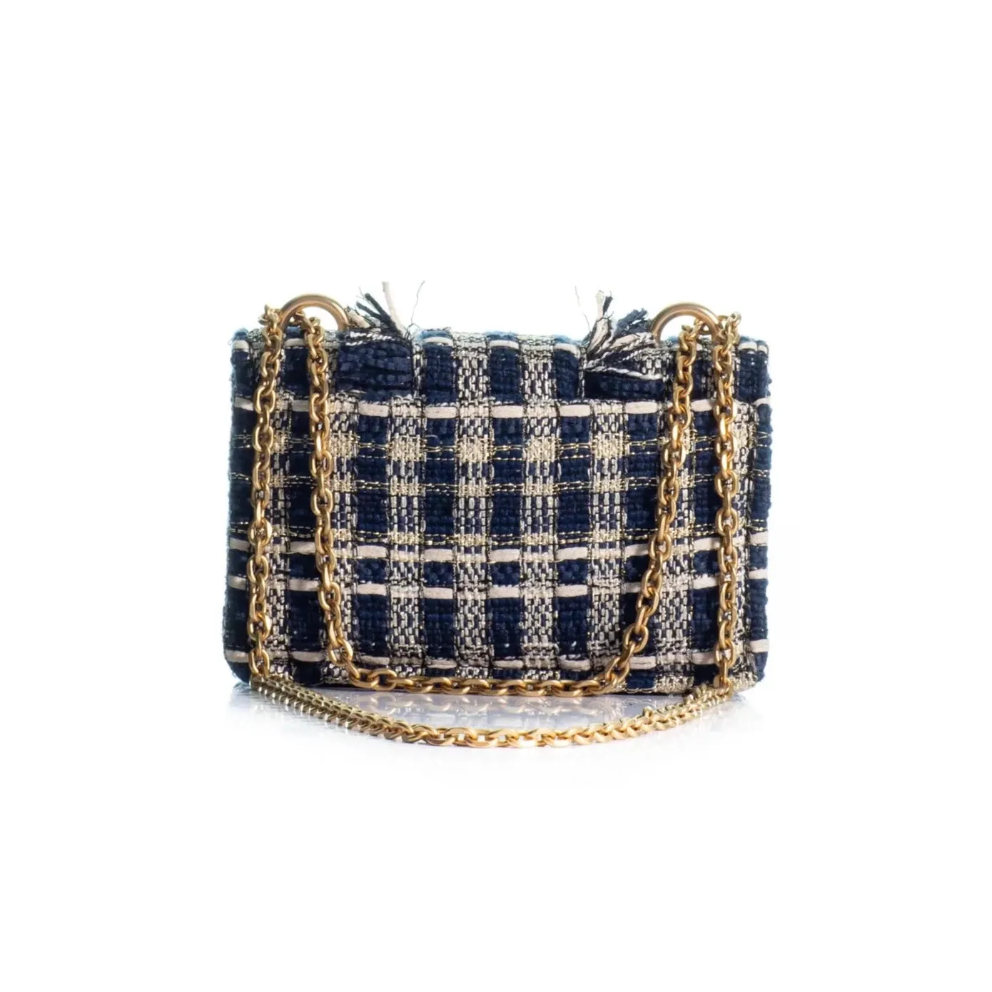 Kooreloo - Fabric Shoulder Bag - Mini Lucerne Blue & Gold