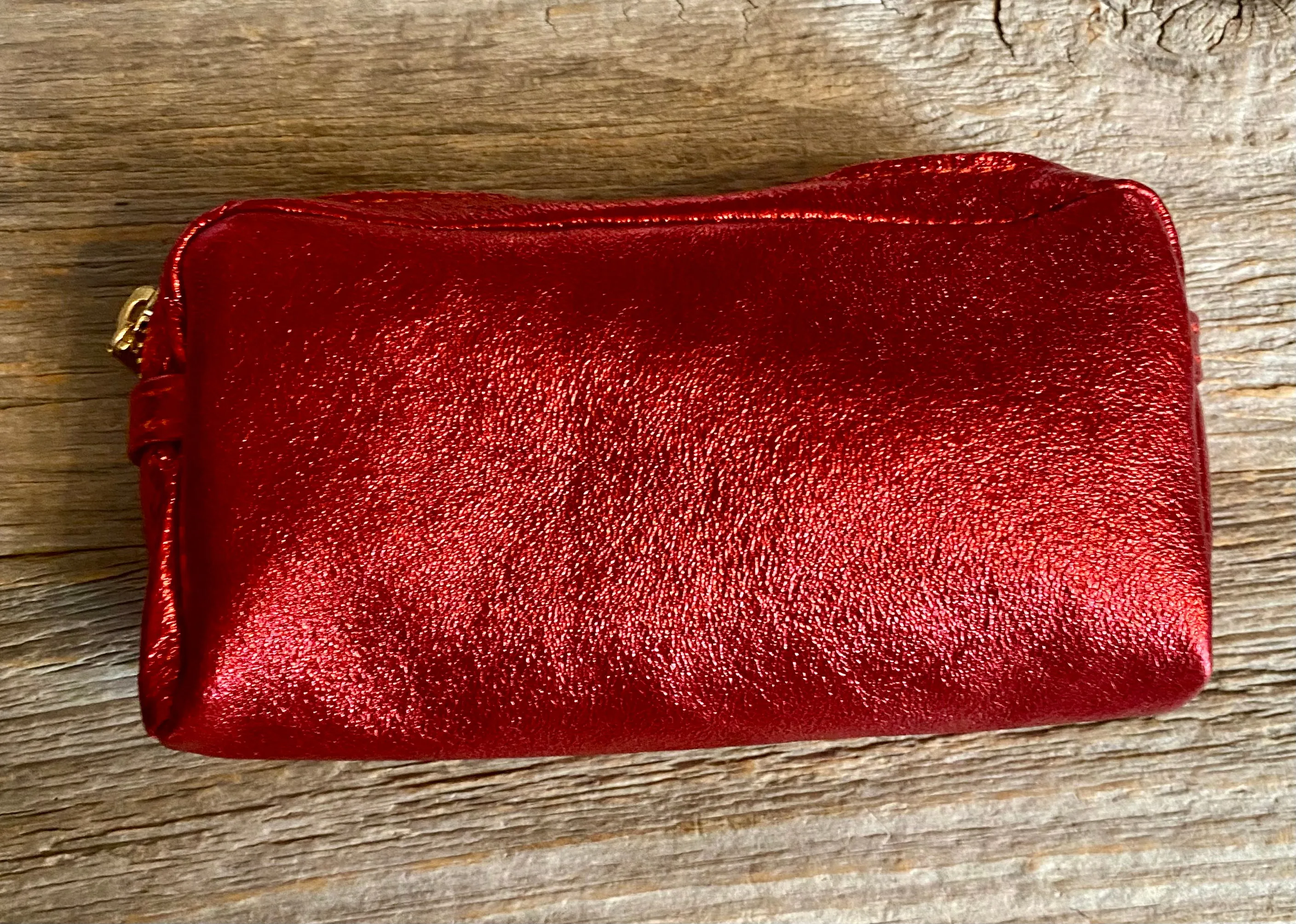 Leather Makeup Travel Pouch