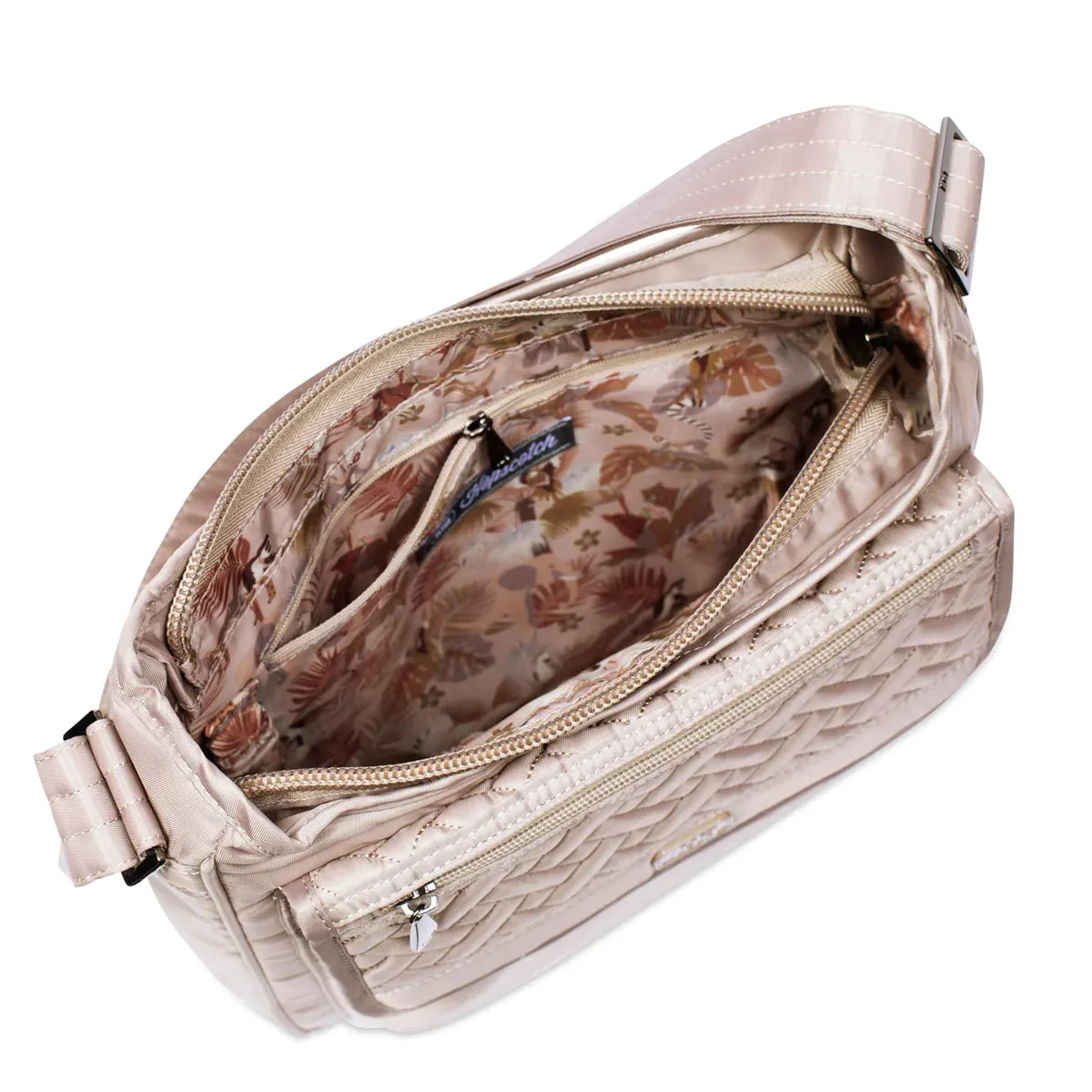 LUG Tenor 2pc Crossbody Bag in Metallic Rose Gold