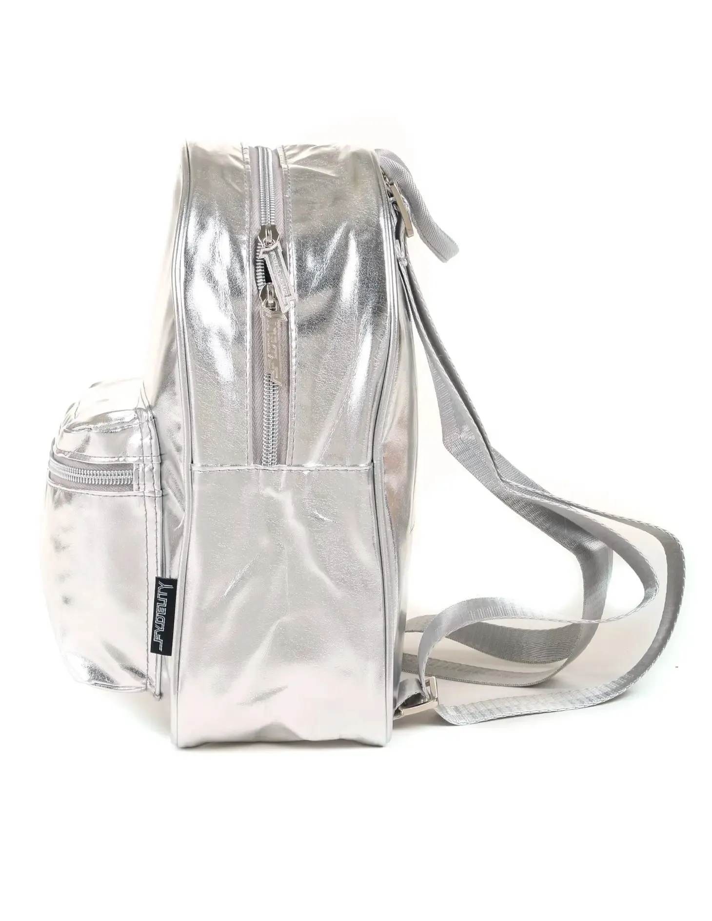 Mini Backpack Rollerskating 80s (Metallic Silver)