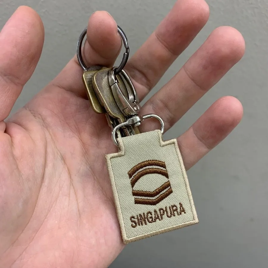 MINI SAF RANK KEYCHAIN - ME8 (KHAKI) (NEW)