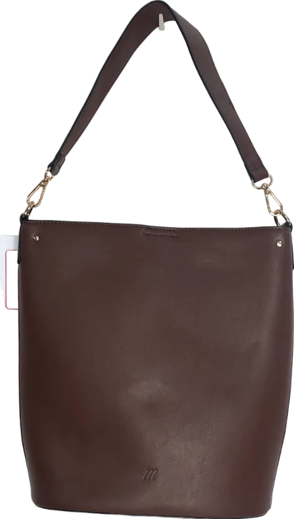 Monsoon Brown Leather Look Shoulder Bag One Size