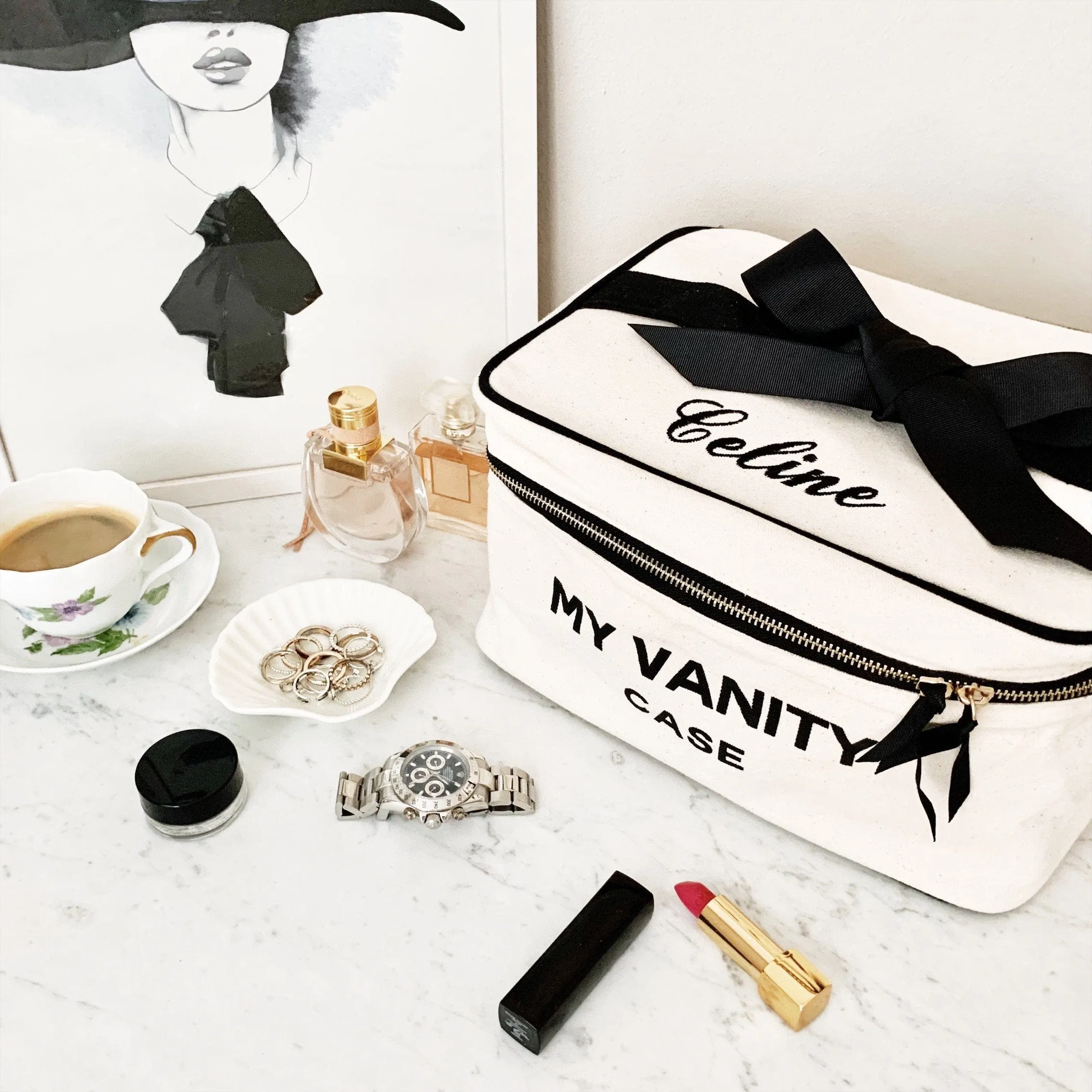 My Vanity Large Beauty Box, Cream