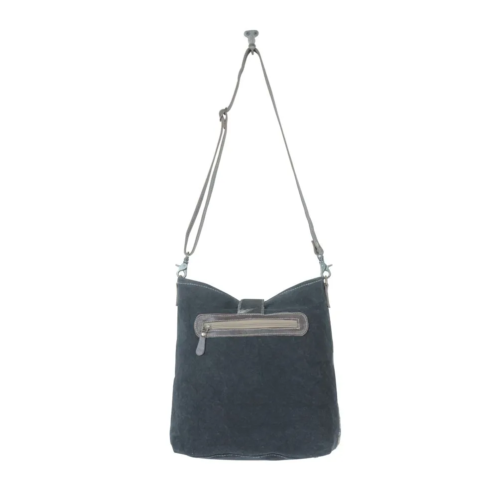 Myra Bag Panthea Shoulder Bag: Artistic Elegance with Tassels and Cowhide Flap