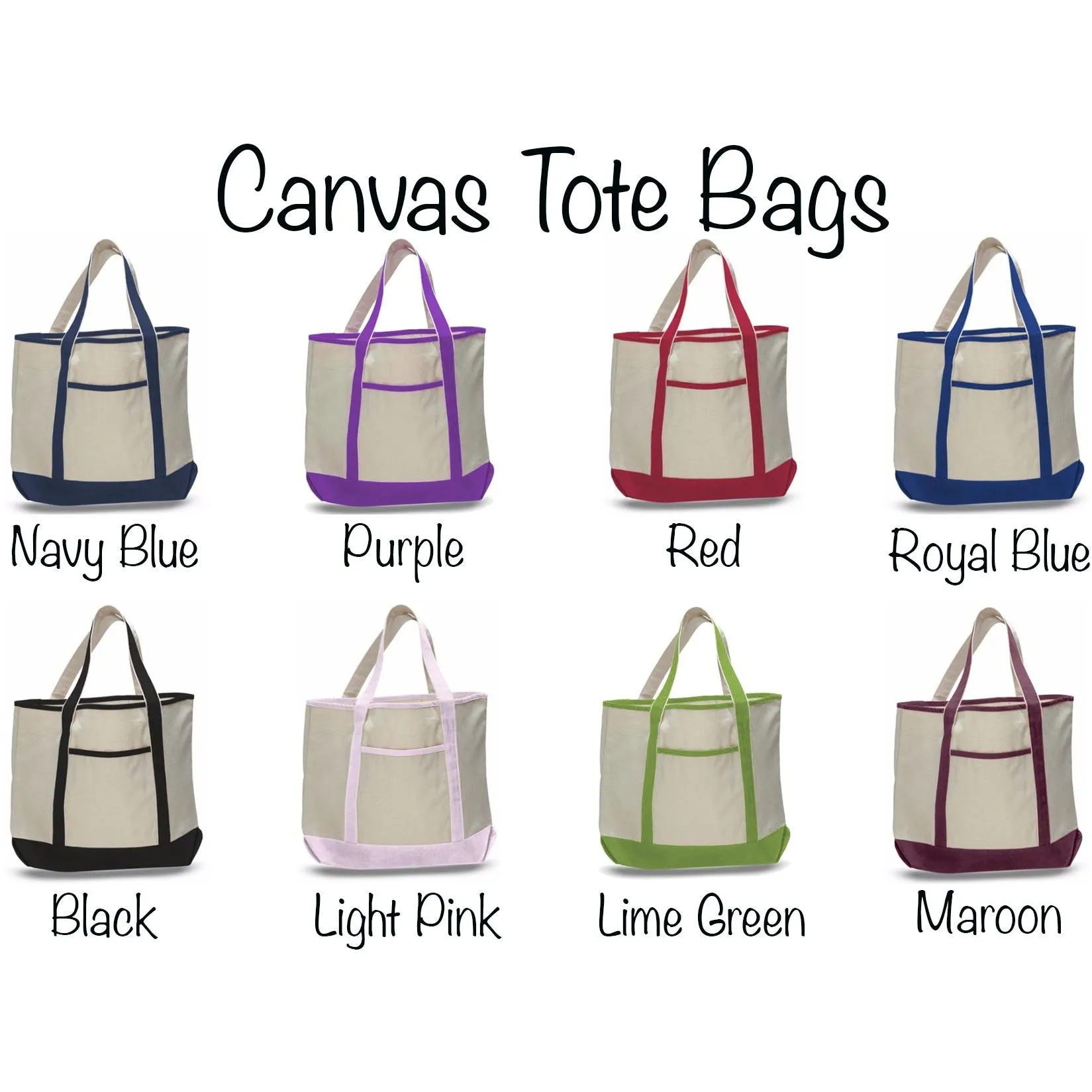 Nurses Large Personalized Tote Bag