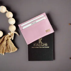 Pastel Pink CARD HOLDER Personalised - KALGHI