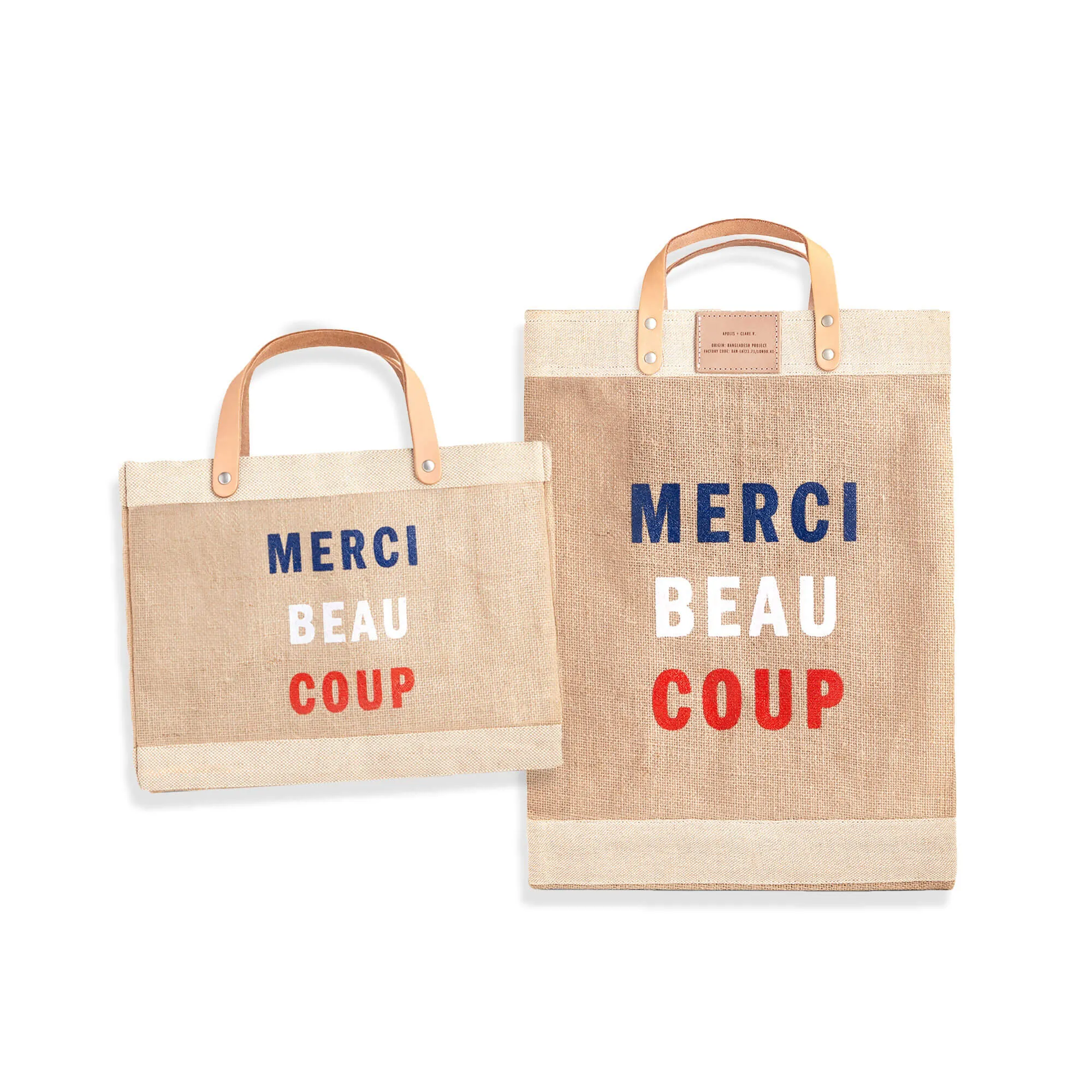 Petite Market Bag in Natural for Clare V. “Merci Beau Coup”