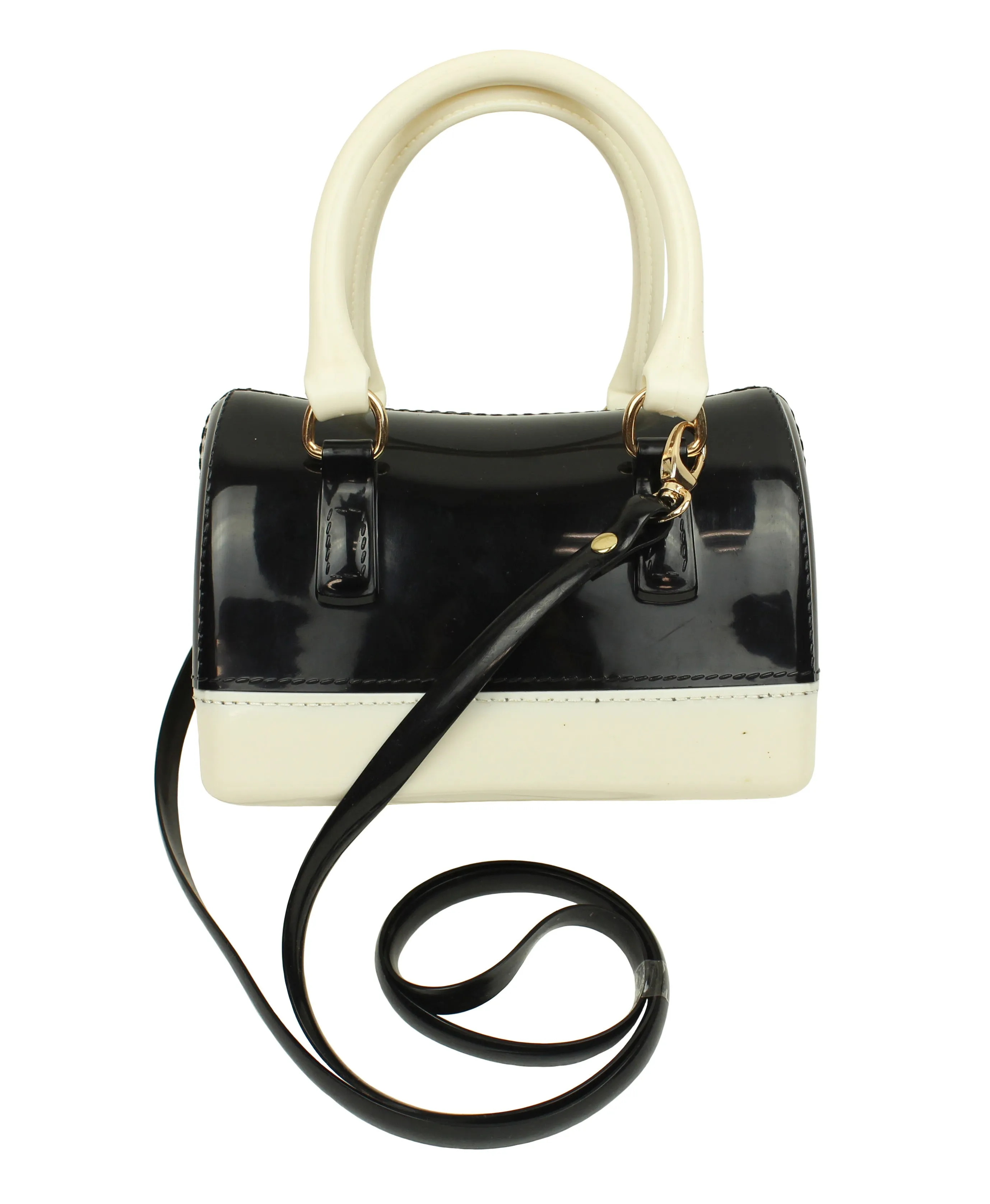 Popatu Black & White Jelly Purse