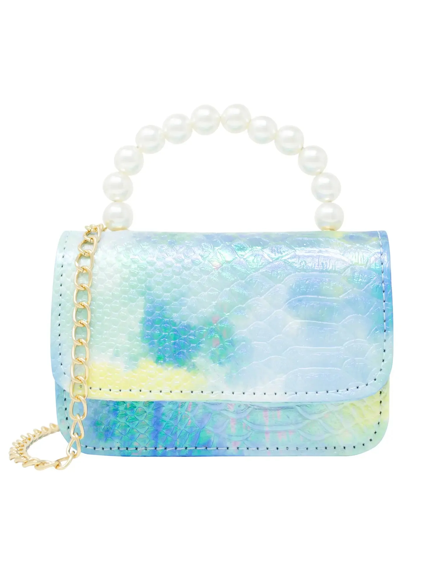 Purse - Tie Dye Crocodile - Blue