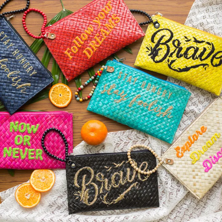 Quote Clutch: Brave in Yellow