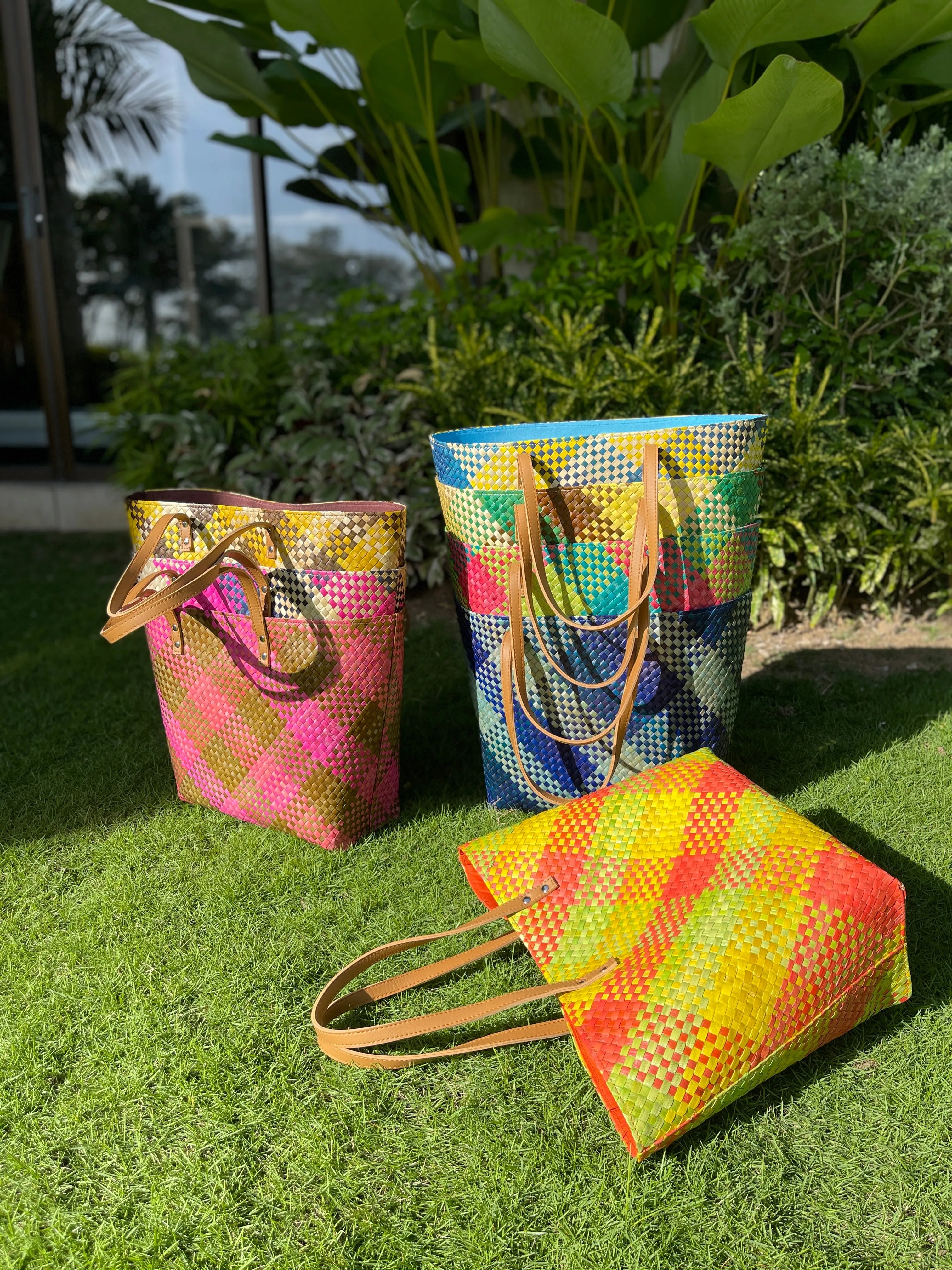 Rainbow Pandan Tote