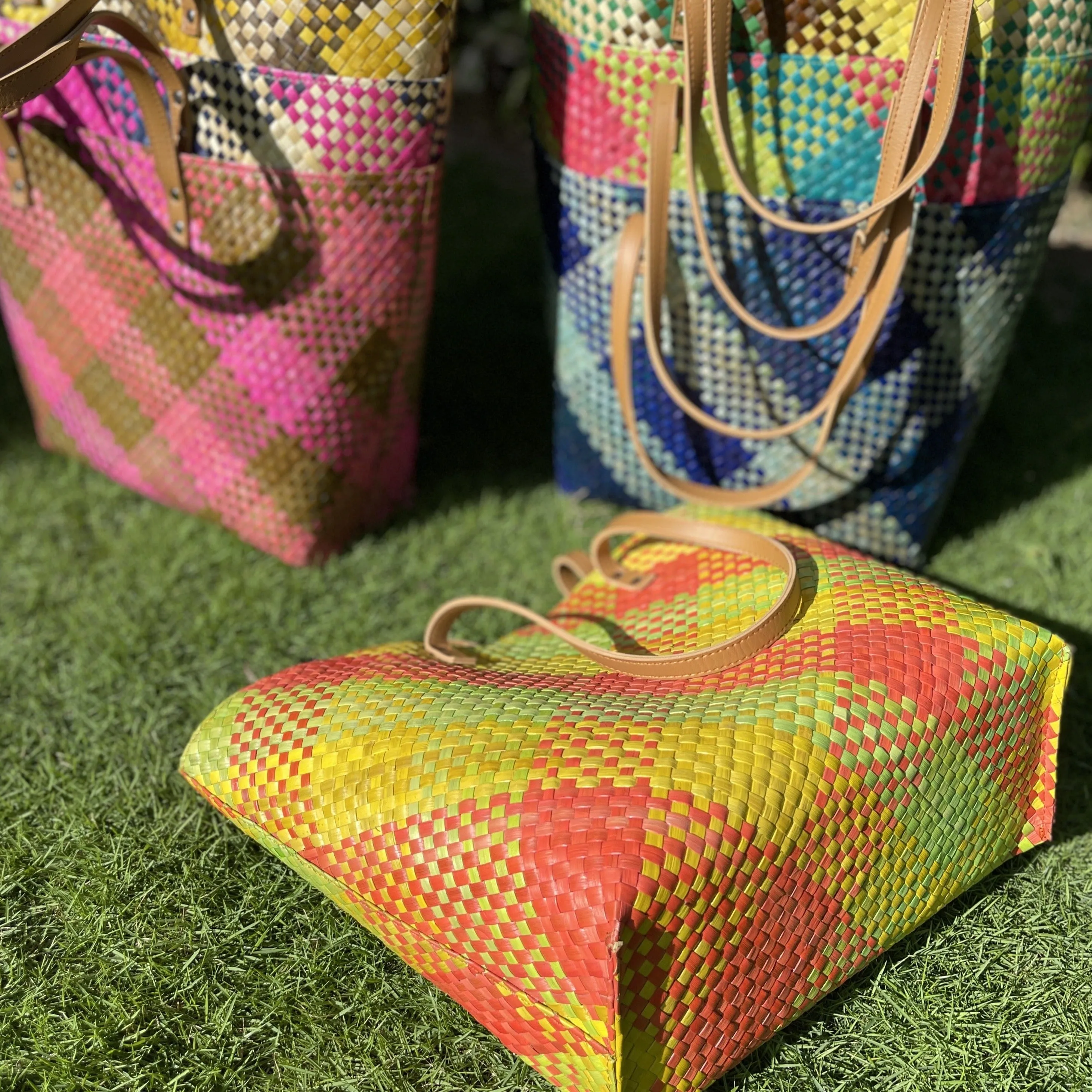 Rainbow Pandan Tote