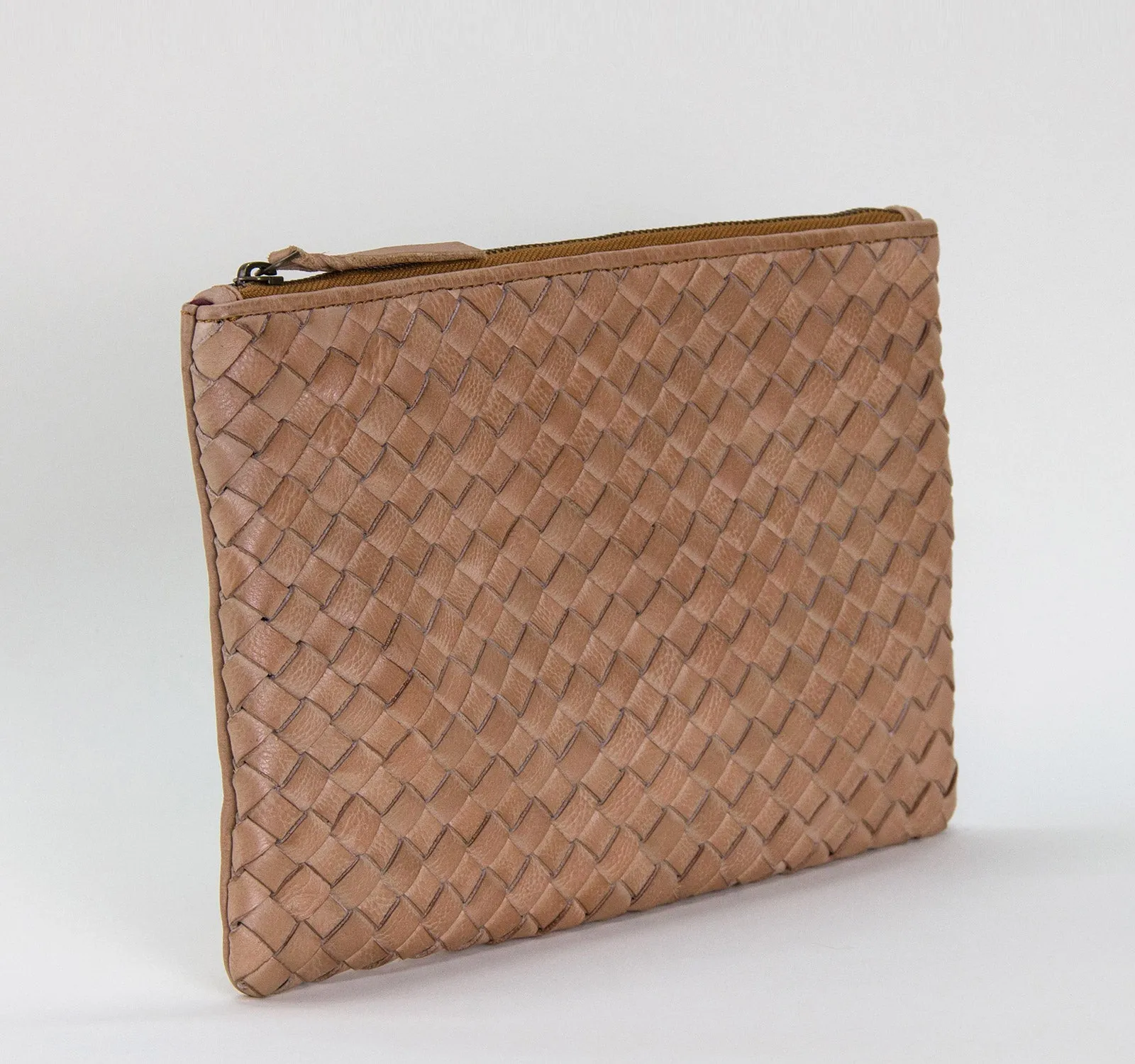 Rock Paper Scissors Feed Woven Clutch Pouch