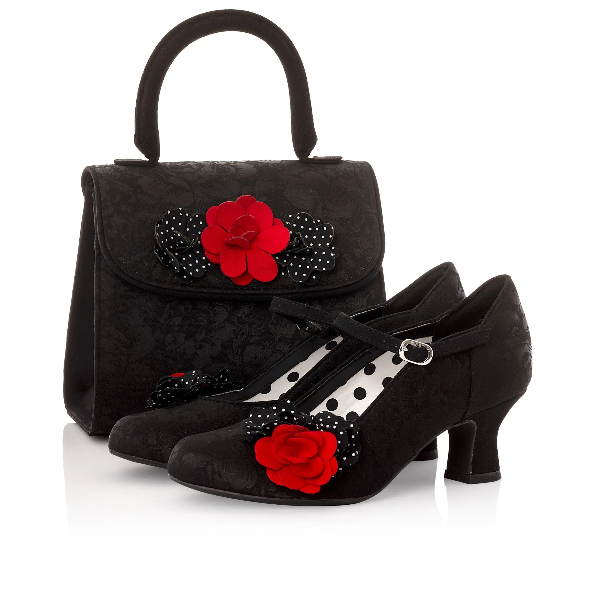 Ruby Shoo Brindisi Noir Red Handbag