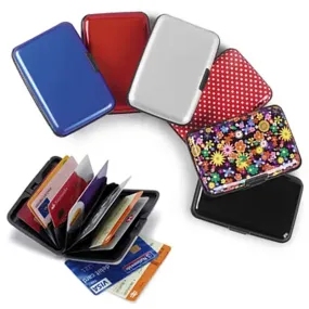 Security Card Wallet, Extra Thick Aluma Hard Case Cards Wallet